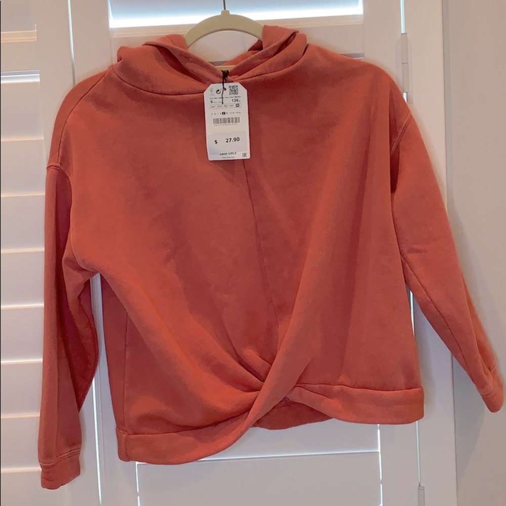 Gorgeous peachy sweatshirt from Zara. New!